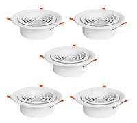 Soffit Air Vent Grille Cover - Round Plastic Exhaust Lid for Inline Duct Fan and HVAC Systems