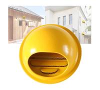 Soffit vents exterior,Vent cover, Air Extractor Cover Rainproof Outlet Cap For Flats Apartment Garage(Yellow,200mm)