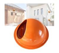 Soffit vents exterior,Vent cover, Air Extractor Cover Rainproof Outlet Cap For Flats Apartment Garage(Orange,70mm)