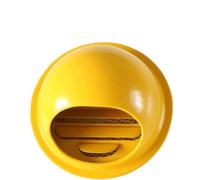 Soffit Vents Exterior,Vent Cover, All Home Wall Vents, Bathroom Vents Extractors Air Conditioning Units Kitchen Fans Vents Cover Hood, Spherical(Yellow,70mm 2.8 inch)