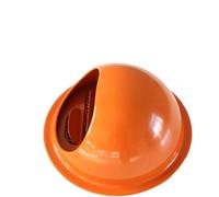 Soffit Vents Exterior,Vent Cover, All Home Wall Vents, Bathroom Vents Extractors Air Conditioning Units Kitchen Fans Vents Cover Hood, Spherical(Orange,100mm 4 inch)