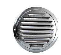 Soffit Vents Exterior,Vent Cover, Cover Vent Hood Flat Ducting Ventilation, 304 Stainless Steel Round Wall Vent Outlet, Kitchen Bathroom Air Vent Wall Inlet with Screen Mesh(160mm 6.3in)