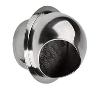 Soffit vents exterior,Vent cover, Round Flat Ducting Cover Cover with Built-in Screen Mesh/1Pcs(6.3In 160Mm)