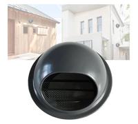Soffit vents exterior,Vent cover, Weatherproof Round Exhaust Grille Outlet Ventilation With Built-in Screen Mesh(Dark gray,110mm)