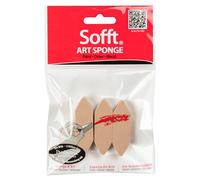 PanPastel Colorfin PP61024 Sofft Art Sponges, Pointed Bar, 3-Pack