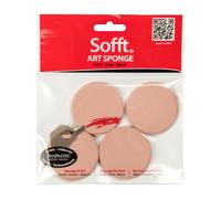 Sofft Artist Tools by GOLDEN, Round Sponges, Pack of 4, Professional Artist Pastels