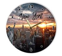 Sofi-G New York vinyl clock painted - Wall Clock New York city- Gift for New York Lover - Original Wall Home Decor
