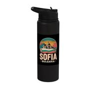 Sofia Bulgaria Vivid Scene Travel Souvenir Stainless Steel Insulated Water Bottle