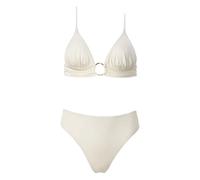 SOFIA ERHAN Chloe ring-detail bikini - White XS-S-M
