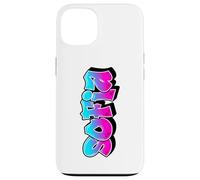 Sofia Graffiti Personalized Name Blue Pink Lettering Case for iPhone 13