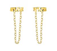 SOFIA MILANI - Women's Earrings 925 Silver - Gold Plated - Chain Ear Cuffs - E2675