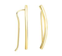 SOFIA MILANI - Women's Earrings 925 Silver - Gold Plated - Curved Ear Climber - E2557