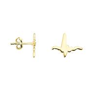 SOFIA MILANI - Women's Earrings 925 Silver - Gold Plated - Heartbeat Stud Earring - E1170