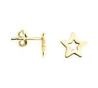 SOFIA MILANI - Women's Earrings 925 Silver - Gold Plated - Star Stud Earring - E1405