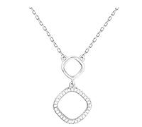 Sofia Milani - Women's Necklace 925 Silver - with Zirconia Stone - Circle Pendant - N0554