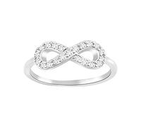 Sofia Milani - Women's Ring 925 Silver - with Zirconia Stones - Infinity Ring - 10088-54 (17.2)