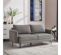 SOFIA MODERN SCANDI STYLE FABRIC LIVING ROOM 3 SEATER SOFA MOCHA
