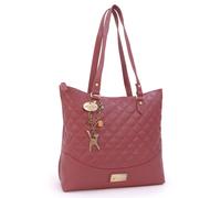 Sofia Quilted Leather Handbag Catwalk Collection Handbags Red Large