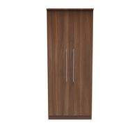 Sofia Ready Assembled 2 Door Wardrobe in Noche Walnut - Welcome Furniture | TJ Hughes