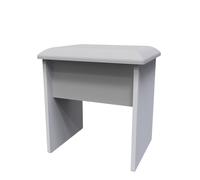 Sofia Ready Assembled Dressing Table Stool - Grey Matt - Welcome Furniture | TJ Hughes
