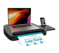 Sofia + Sam Multi Tasking Memory Foam Lap Desk (Black Top) | Tablet Holder | Mouse Deck | Lapdesk for Students