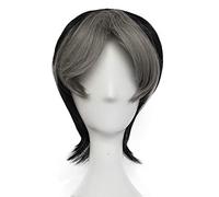 Sofia The First Cedric Cosplay Wig Short Black Gray Straight Synthetic Heat-Resistant Hair Party Carnival Wigs B129