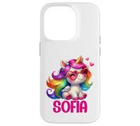 Sofia Unicorn Name Personalized Design Case for iPhone 14 Pro