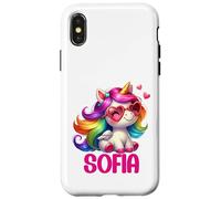 Sofia Unicorn Name Personalized Design Case for iPhone X/XS