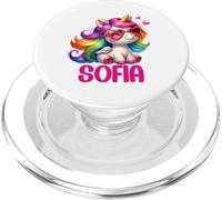 Sofia Unicorn Name Personalized Design PopSockets PopGrip for MagSafe