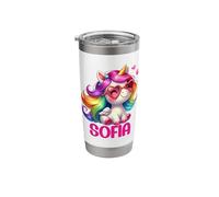 Sofia Unicorn Name Personalized Design Stainless Steel Insulated Tumbler