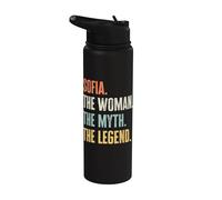 Sofia, Woman Myth Legend, Funny Best Name Sofia Stainless Steel Insulated Water Bottle