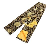 SOFIALXC Silk Sword Bag Samurai Katana Wakizashi Tanto Sword Cover Carry Bag with Golden Tassel,T