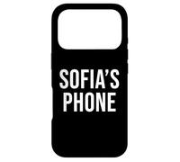 Sofia's Phone Black White Name Sofia Case for iPhone 17 Pro