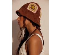 Sofie Crochet Bucket Hat at Free People in Chocolate - female