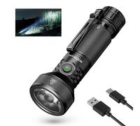 Sofirn IF22A Torch Rechargeable 697M, 2100 Lumen Powerful Throw EDC Torch with Type-C, 6 Modes, IPX8 Waterproof, Bracelet, Bidirectional Clip, LED Flashlight for Fishing Hiking Emergency