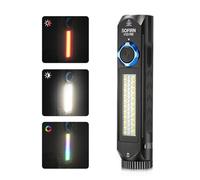 Sofirn IF23Pro Led Torch Rechargeable Torch 5000 Lumen Super Bright RGB LED Flashlight with Magnetic Base, Two Switches, for Outdoor Emergency Camping