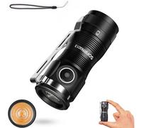 Sofirn SC13 519A, Small Torch, 5k Colour Temperature, Colour Restoration, 1100 LM, 150M, Mini Torch with Lanyard and Tail Magnet, IPX8, AL6061, Pocket Torch for Camping, Hiking, Emergency (Black)