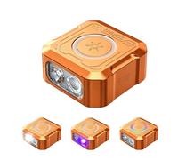 sofirn SE1 Keychain Flashlight, 300 Lumens Small EDC Flashlight with UV Light & RGB, Rechargeable Mini Light with Magnetic Base, Waterproof Pocket Flashlight for Everyday Carry (Orange)