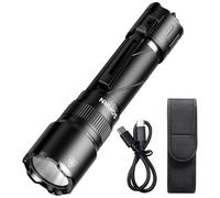 sofirn SK31 Tactical Flashlight 6800 Lumens 1295ft, USB-C, Holster | 395 meters throw, dual UI modes, tail switch lockout, belt holster, ideal for camping, security, EDC, power outages
