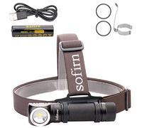 Sofirn SP40 Led Headlamp Super Bright Head Led Torch 1200 Lumen, Rechargeable Headlight with 18650 Battery for Fishing, Walking,Hiking