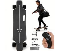 Soflightmok All-Terrain Electric Skateboard: 350w Motor,Electric Longboard,8/15/22/30km Range, 4-Speed Control, 90kg Capacity. Conquer Streets, Hills & More With Smooth Braking & Pu Wheels. 8km