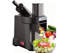 Soflightmok Electric Vegetable Chopper,Multi-Function Food Chopper, 100w Electric Dicer Slicer Shredder & Veggie Processor With Wide-Mouth Feed Chute - 4 Styles For Every Kitchen Need ADualHead