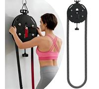 Soflightmok Endless Rope Trainer, Portable Cable Pulley System,Adjustable Tricep Rope Equipment | 330lb Load Capacity, 30kg Max Resistance for Full Body Workout & Strength Training Black