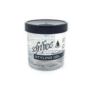 Sofn'free Protein Styling Gel, Non flaky formula for firm styling control when setting, wrapping or moulding, perfect waves sets and controlling curly hair, 170 g, Clear, Pack 1