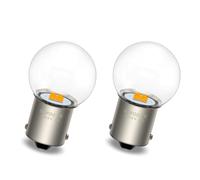 SOFOC 1156 BA15S LED Turn Signal Light Amber Yellow Car 6V 12V 24V 6-30V AC/DC Side Marker Lights G25 Bulb 2525 4SMD 2PCS