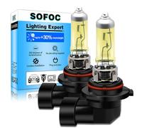 SOFOC 9006 Bulb HB4 Headlight 12V 55W Yellow Halogen P22D 1800Lm 30% Brighter Fog Light Daytime Running Light Anti-Glared 2Pcs