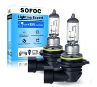 SOFOC 9006 Halogen Bulb HB4 P22d 12V 55W 1800LM 4300K Warm White for Headlight High Low Beam Fog Light Replacement Instant Start 2Pcs