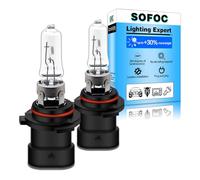 SOFOC 9006XS Bulb 12V 55W Car Headlight Fog Light HB4A Warm White 2Pcs | 1100LM Halogen • P22D Bulb • Single Filament • Plug & Play • High Beam Lamp • Low Beam Lamp • High Temperature Resistant