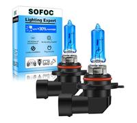 SOFOC 9012 Halogen Bulb HIR2 PX22d 12V 55W 1800LM 6000K White for Headlight High Low Beam Fog Light Replacement Instant Start 2Pcs