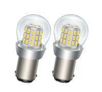 SOFOC BA15D Bulb LED 6V 12V DC Warm White Reverse Light DRL Dome Light For Automotive RV Camper Boat .etc 3014 39SMD 1000Lm Brighter 2Pcs